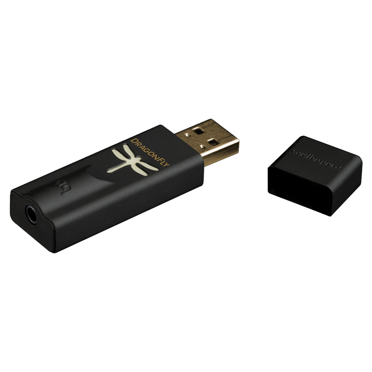 AudioQuest JitterBug FMJ USB 2.0 Power & Noise-Filter with DragonFly Black v1.5 USB Digital-to-Analog Converter