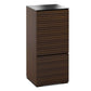 Salamander Chameleon Collection Zurich 517 Single AV Cabinet (Horizontal Wood Pattern with Black Glass Top)