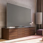 Salamander Chameleon Collection Zurich 247 Quad AV Cabinet (Horizontal Wood Pattern with Black Glass Top)