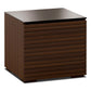 Salamander Chameleon Collection Zurich 217 SE Subwoofer Enclosure AV Cabinet (Horizontal Wood Pattern with Black Glass Top)