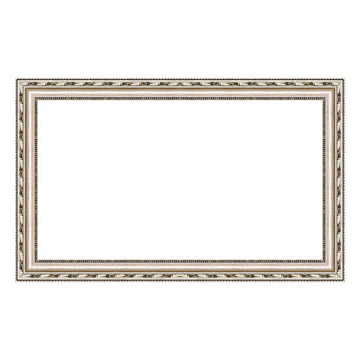 Deco TV Frames 55" Frame For Samsung The Frame TV 2021-2023 (Ornate Silver)