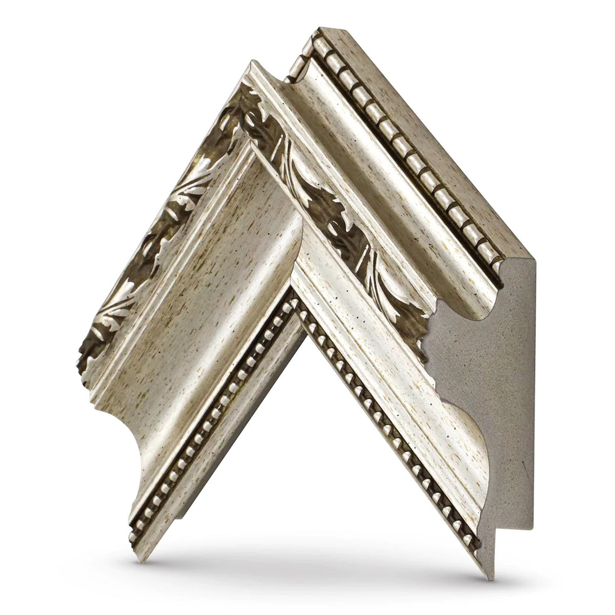 Deco TV Frames 55" Frame For Samsung The Frame TV 2021-2023 (Ornate Silver)