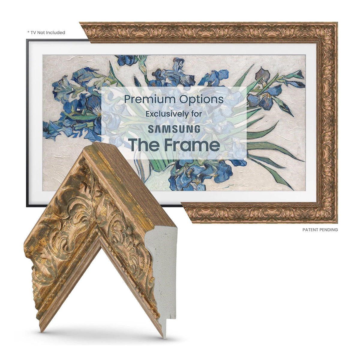 Deco TV Frames 55" Frame For Samsung The Frame TV 2021-2023 (Tuscan Copper)