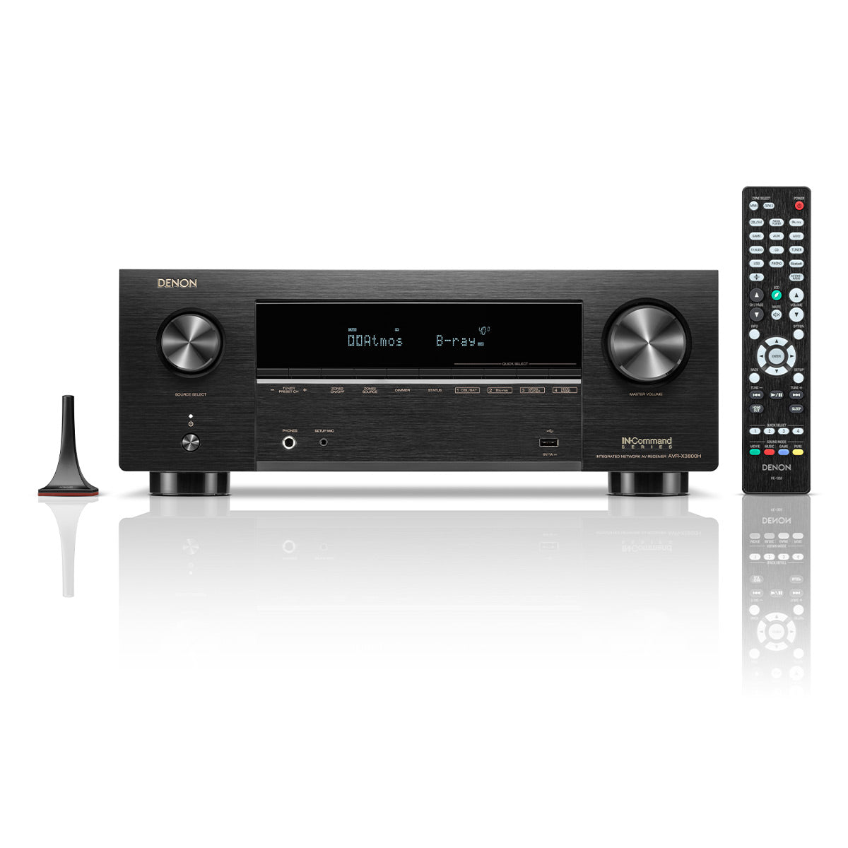 Denon AVR-X3800H 9.4 Channel 8K Home Theater Receiver IMAX Enhanced with Dolby Atmos/DTS:X and HEOS Built-In (Factory Certified Refurbished)