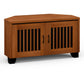 Salamander Chameleon Collection Sonoma 221 Twin Corner AV Cabinet (American Cherry Vertical Pattern with Perforated Black Steel Inserts)
