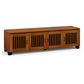 Salamander Chameleon Collection Sonoma 247 Quad AV Cabinet (American Cherry Vertical Pattern with Perforated Black Steel Inserts)