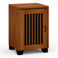 Salamander Chameleon Collection Sonoma 317 Single AV Cabinet (American Cherry Vertical Pattern with Perforated Black Steel Inserts)
