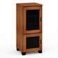 Salamander Chameleon Collection Elba 517 RM Single Pro Audio Rack (Wide Framed American Cherry Doors with Smoked Glass Inserts)