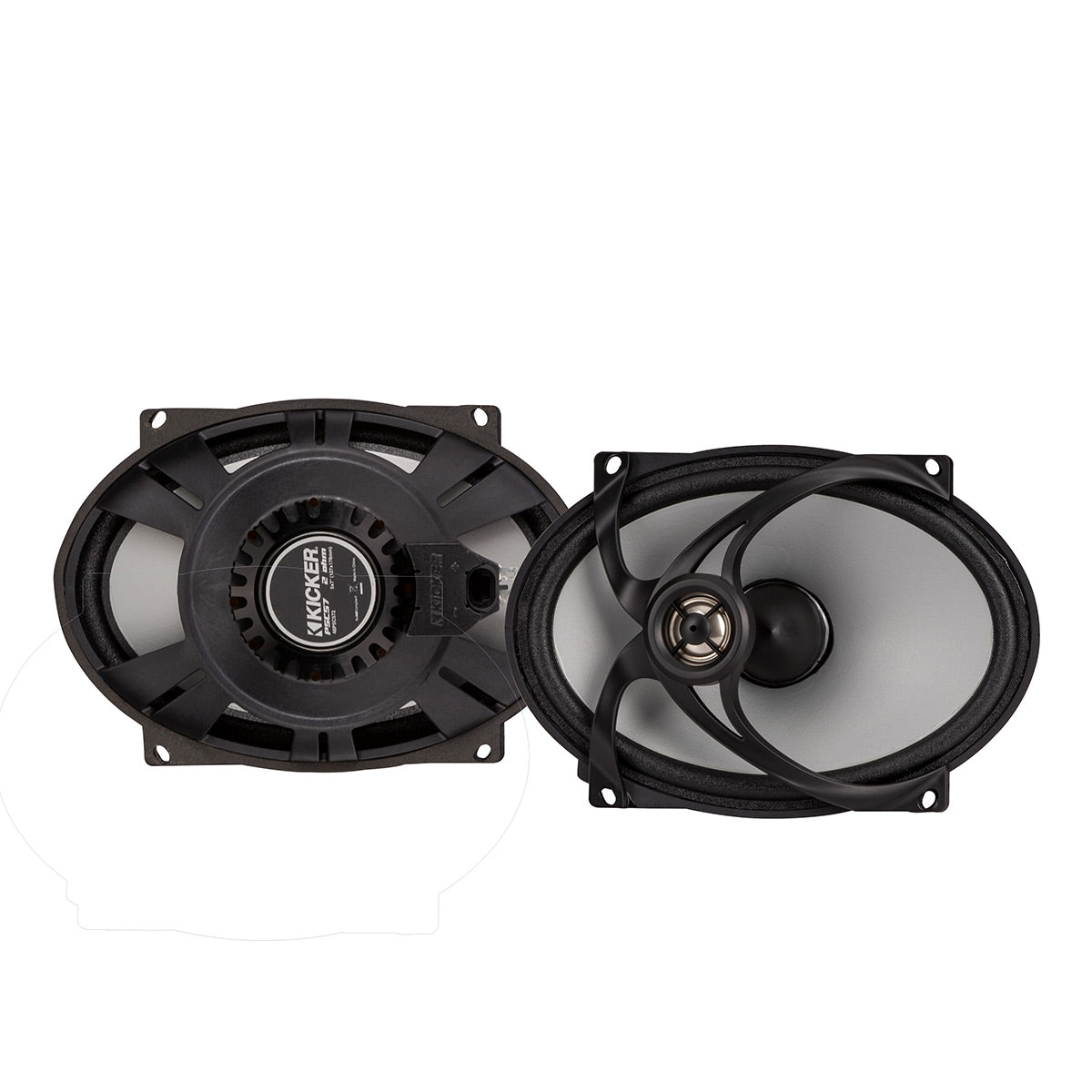 Kicker PS 5 x 7" Replacement 2-Way Coaxial 2 ohm Weather-Proof Speakers for 2006 and Newer Harley Davidson - Pair