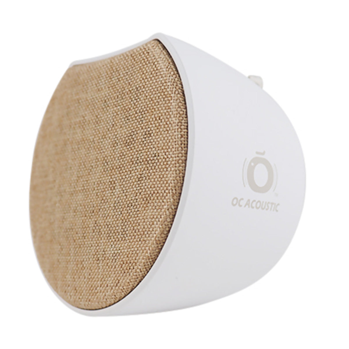 OC Acoustic Newport Plug-in Outlet Speaker with Bluetooth 5.1 and Built-in USB Type-A Charging Port - Set of 6 (Champagne/White and Charcoal/Black)