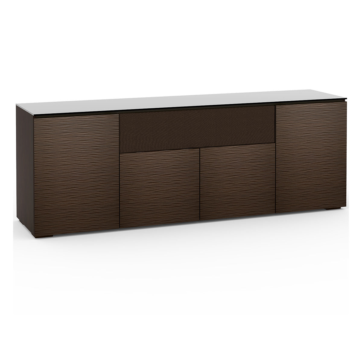 Salamander Chameleon Collection Berlin 345 Quad Speaker Integrated Cabinet (Textured Wenge with Black Glass Top)
