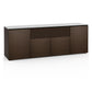Salamander Chameleon Collection Berlin 345 Quad Speaker Integrated Cabinet (Textured Wenge with Black Glass Top)