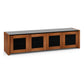 Salamander Chameleon Collection Corsica 247 Quad AV Cabinet (Thick Cherry with Black Glass Top)