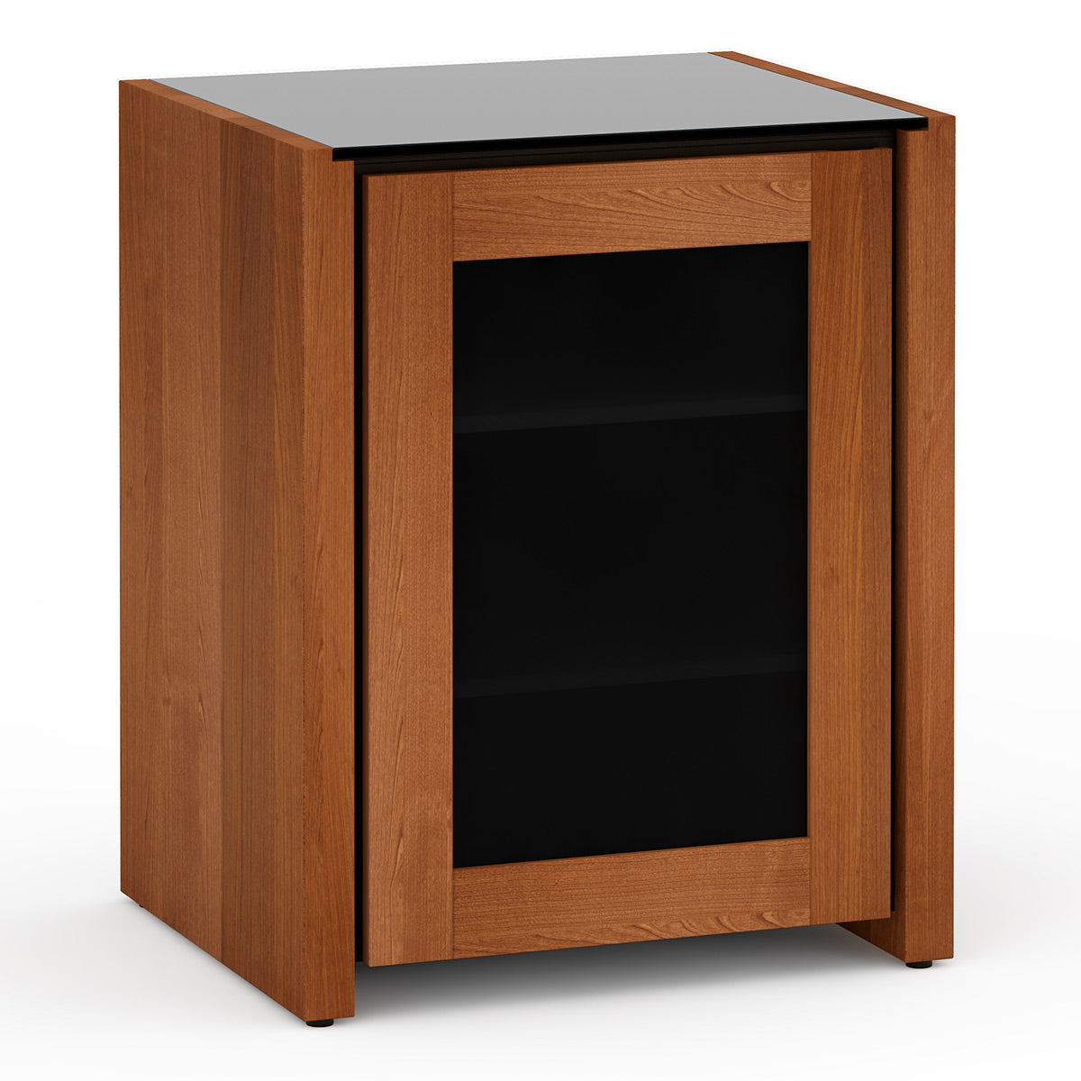 Salamander Chameleon Collection Corsica 317 RM Single Pro Audio Rack (Thick Cherry with Black Glass Top)