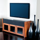 Salamander Chameleon Collection Corsica 339 Triple Speaker Integrated Cabinet (Thick Cherry with Black Glass Top)