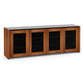 Salamander Chameleon Collection Corsica 347 Quad AV Cabinet (Thick Cherry with Black Glass Top)