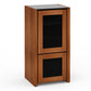 Salamander Chameleon Collection Corsica 517 RM Single Pro Audio Rack (Thick Cherry with Black Glass Top)