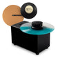 Record Doctor VI Record Cleaning Machine with RxLP Cleaning Solution - 20th Anniversary Edition (Gloss Black), Low Profile Record Clamp, and 12" Cork Turntable Slipmat