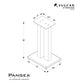 Pangea Audio DS-200 24" Steel Bookshelf Speaker Stands - Pair