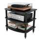Pangea Audio Vulcan 3 Shelf Audio Rack (Black)