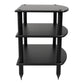 Pangea Audio Vulcan 3 Shelf Audio Rack (Black)