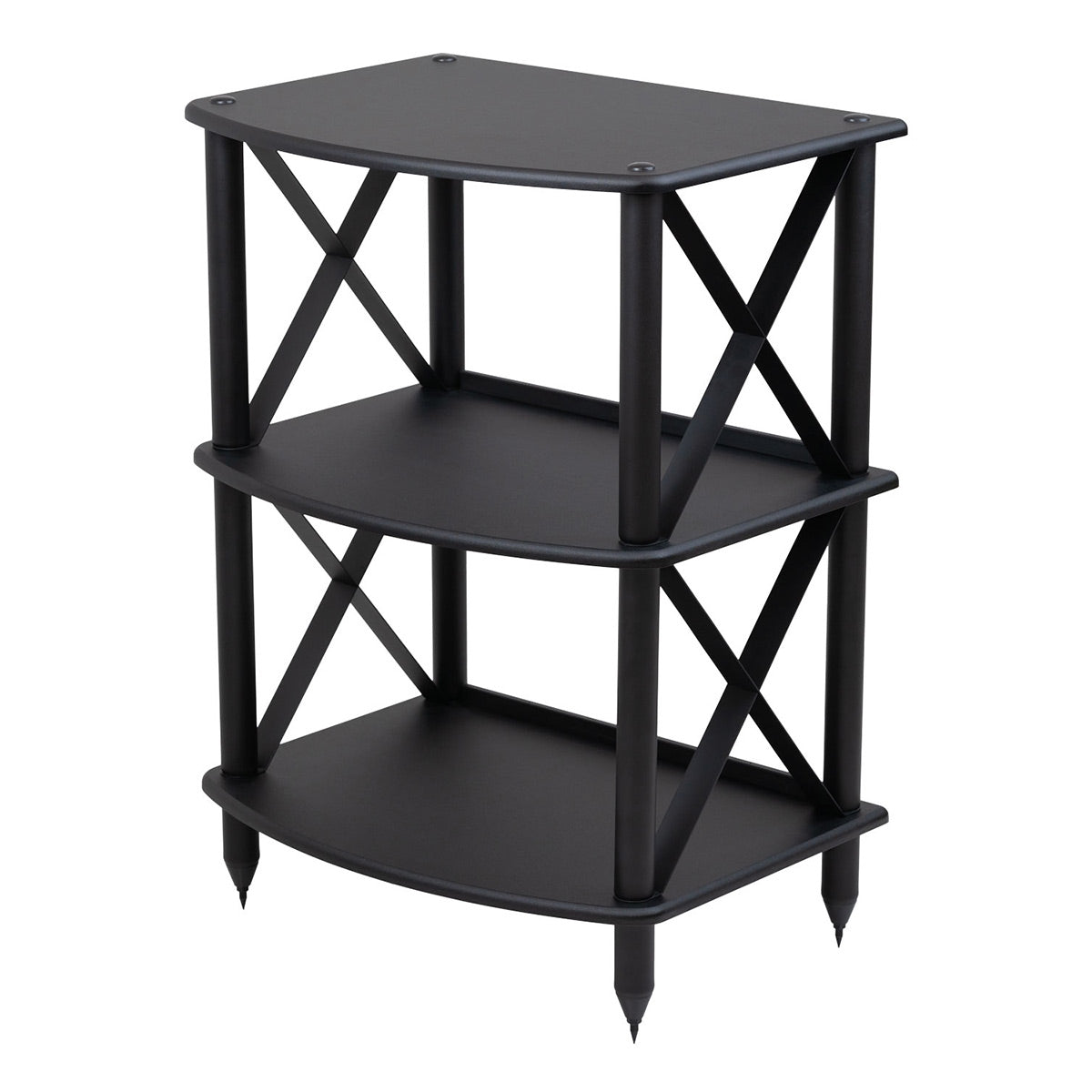Pangea Audio Vulcan Turntable Stand and Record Storage Rack for LPs (Black)
