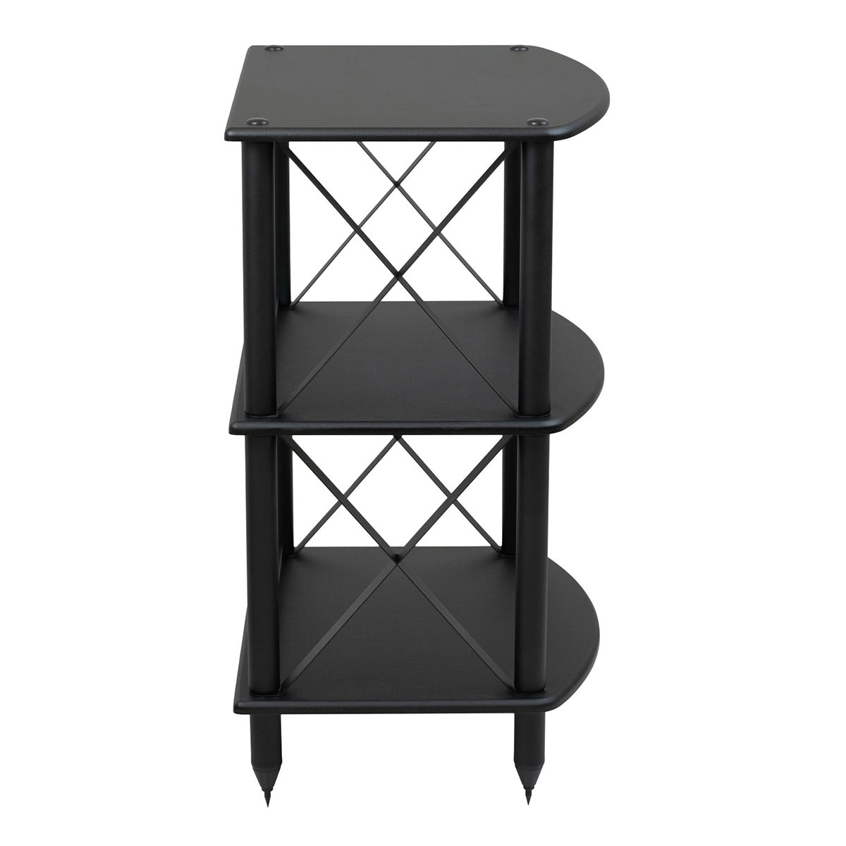 Pangea Audio Vulcan Turntable Stand and Record Storage Rack for LPs (Black)