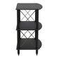 Pangea Audio Vulcan Turntable Stand and Record Storage Rack for LPs (Black)