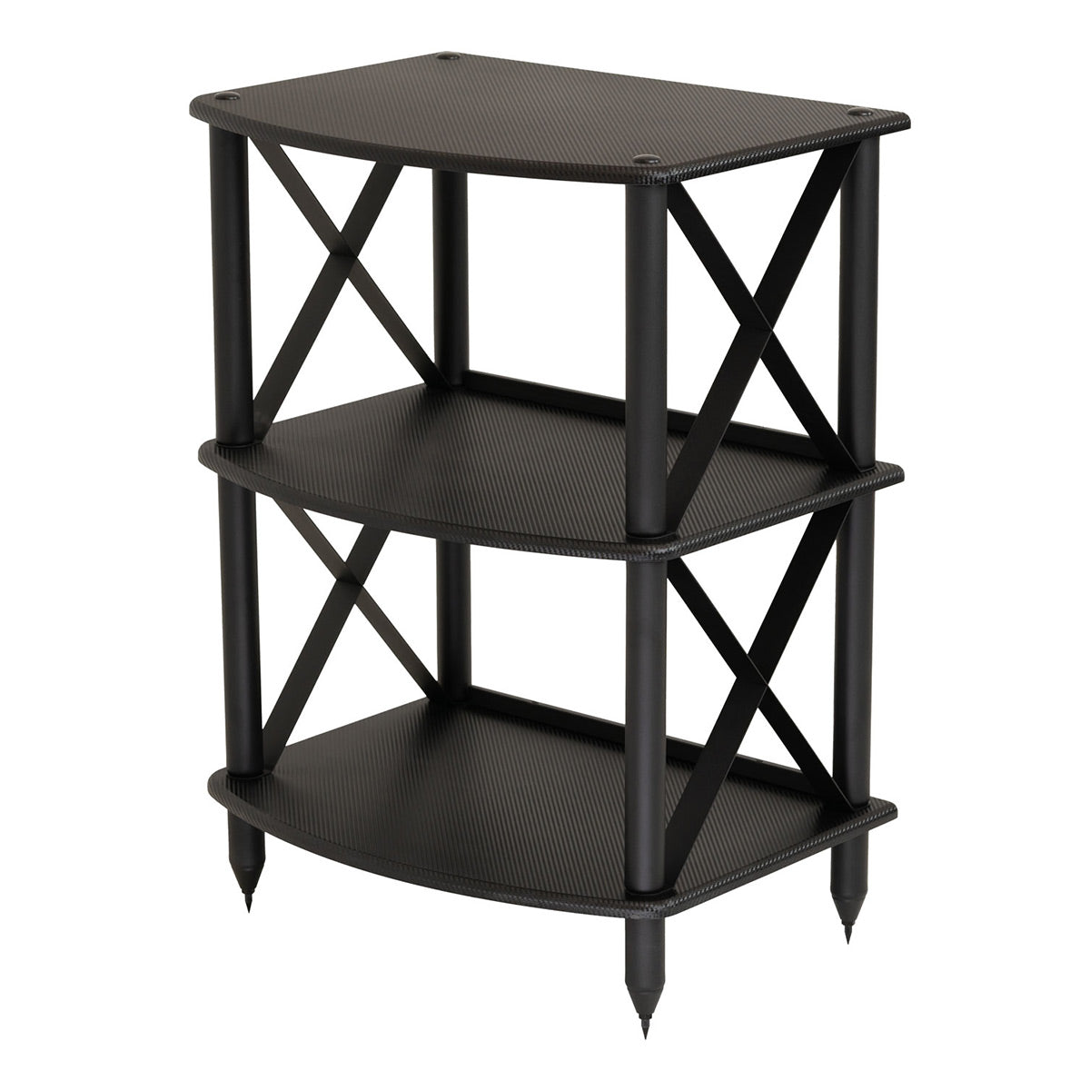 Pangea Audio Vulcan Turntable Stand and Record Storage Rack for LPs (Carbon)
