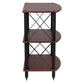 Pangea Audio Vulcan Turntable Stand and Record Storage Rack for LPs (Rosenut)