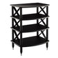 Pangea Audio Vulcan X-Brace Four Shelf Audio Rack (Black)