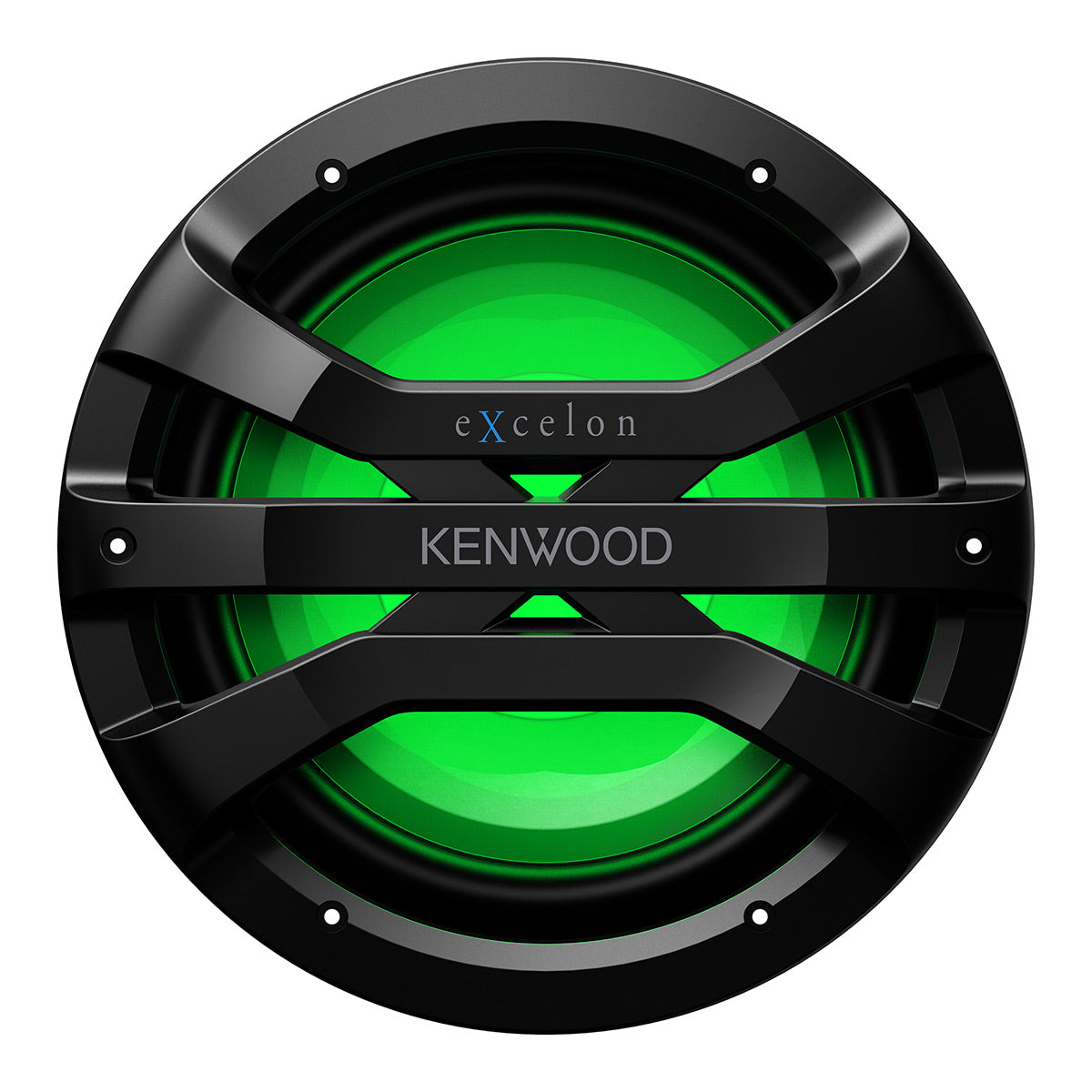 Kenwood XM1041BL eXcelon Motorsports 10" All-Weather Outdoor Subwoofer with Adjustable Lighting - Each (Black)