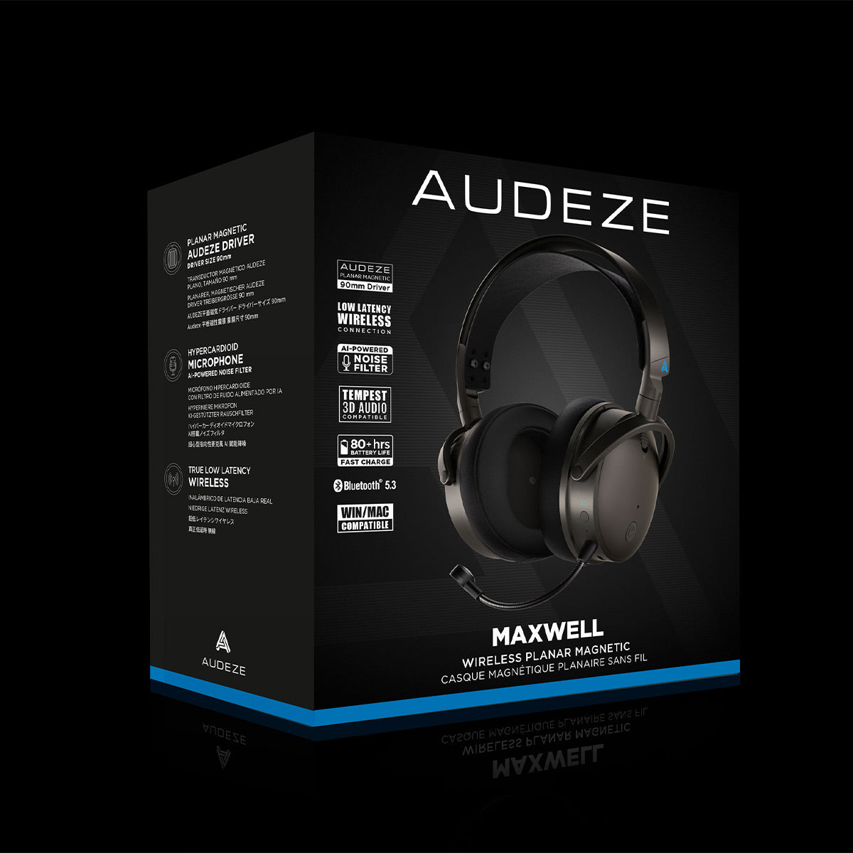 Audeze Maxwell Wireless Gaming Headset for Playstation, Windows, macOS,  Android, iOS, and Nintendo Switch with Tempest 3D Audio