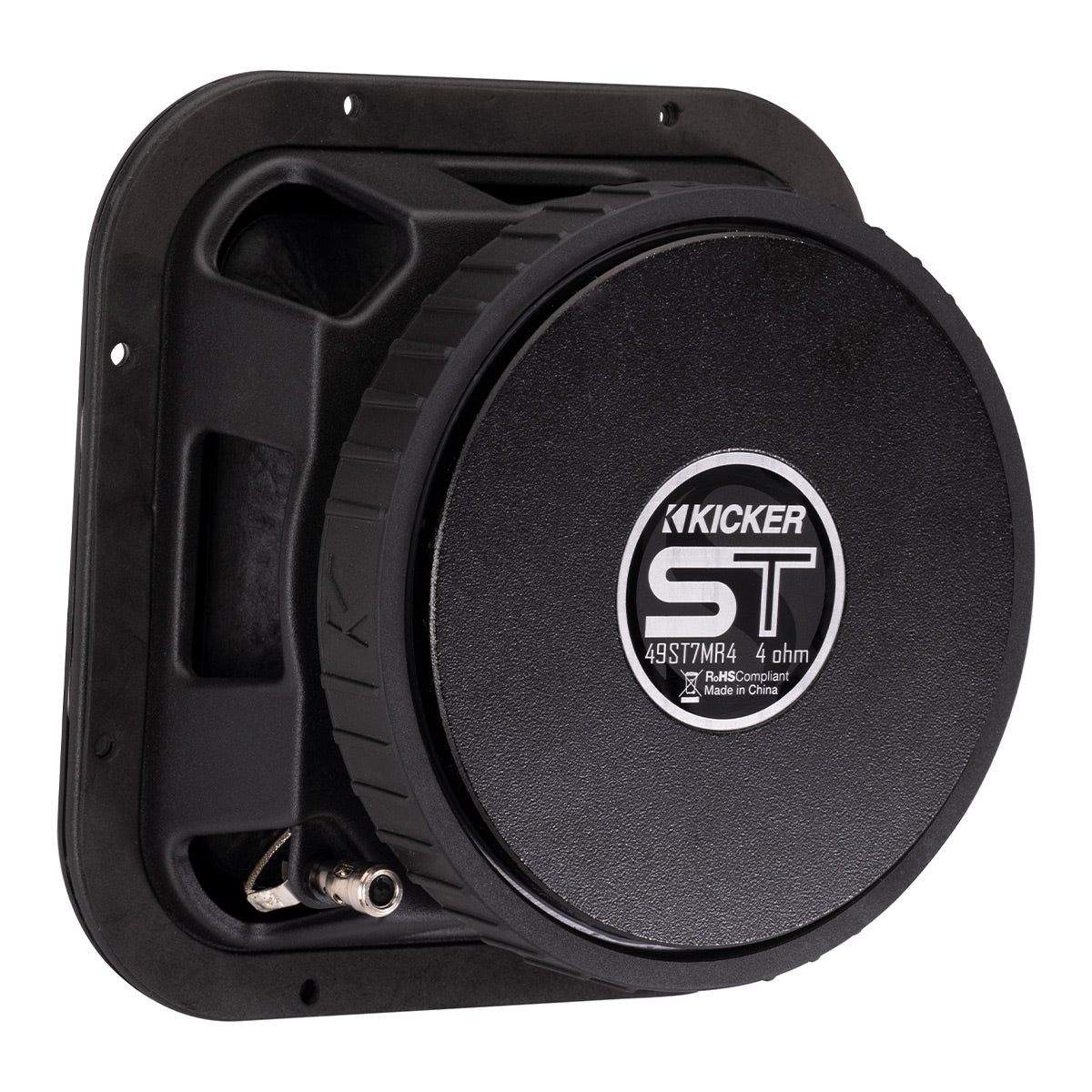 Kicker ST7MR4 7" Street Series Square Midrange 4 Ohm Speakers - Pair