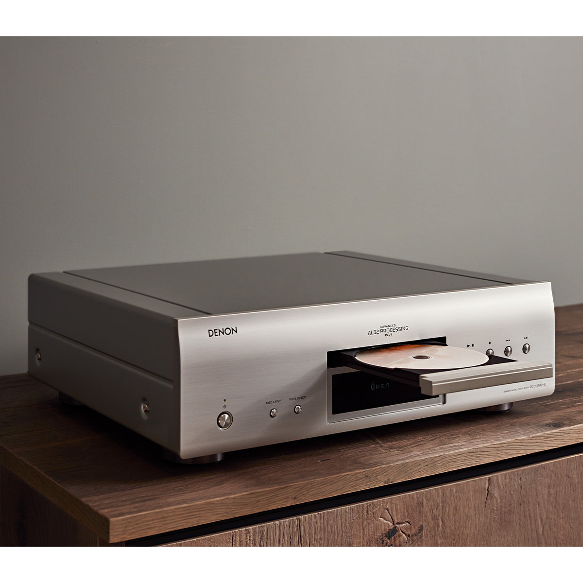 Denon DCD-1700NE CD/SACD Player with Advanced AL32 Processing Plus (Silver)