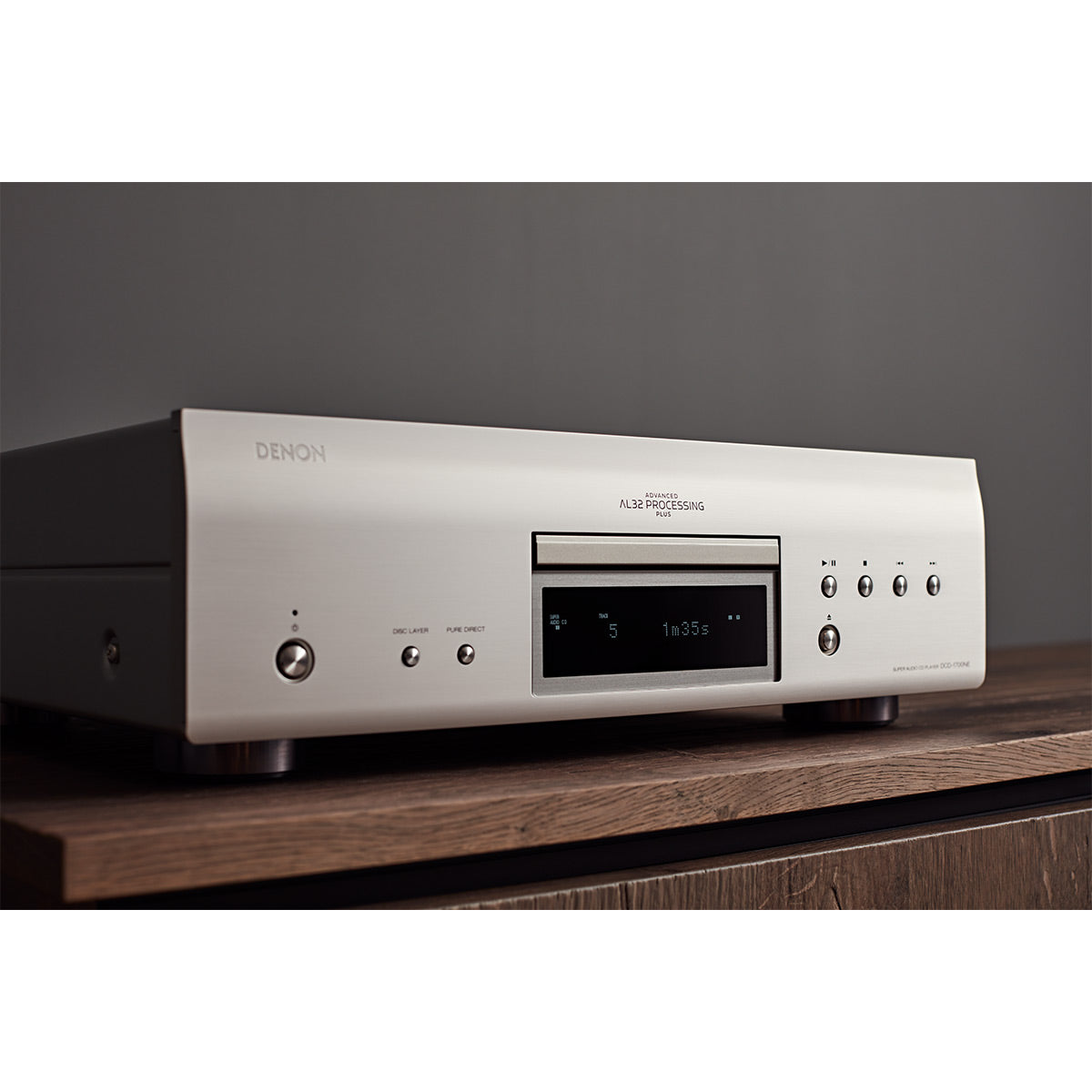 Denon DCD-1700NE CD/SACD Player with Advanced AL32 Processing Plus (Silver)