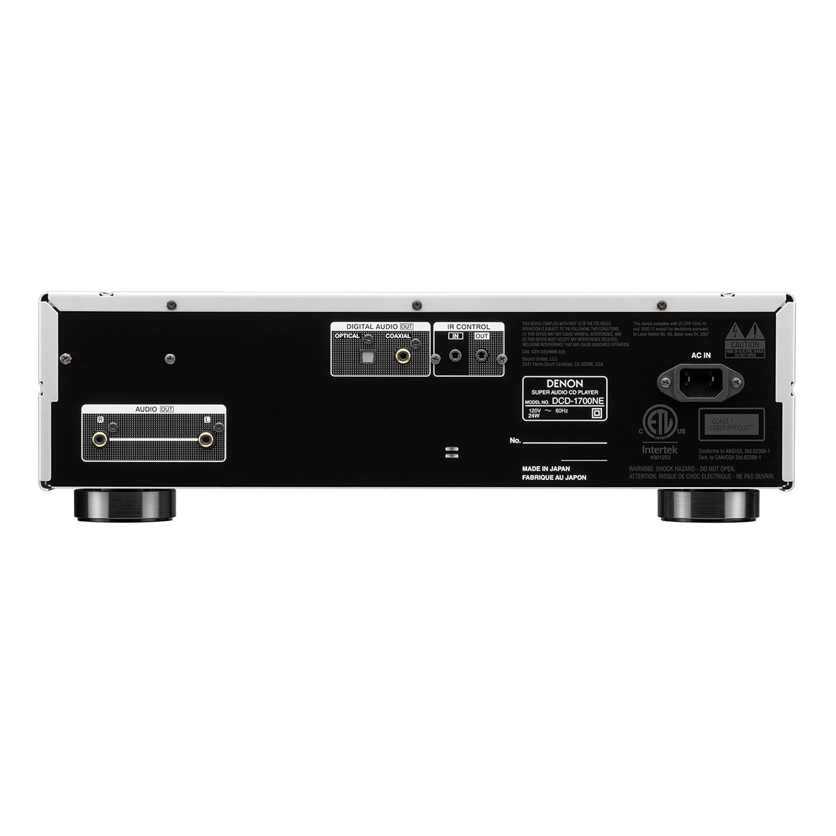 Denon DCD-1700NE CD/SACD Player with Advanced AL32 Processing Plus (Silver)