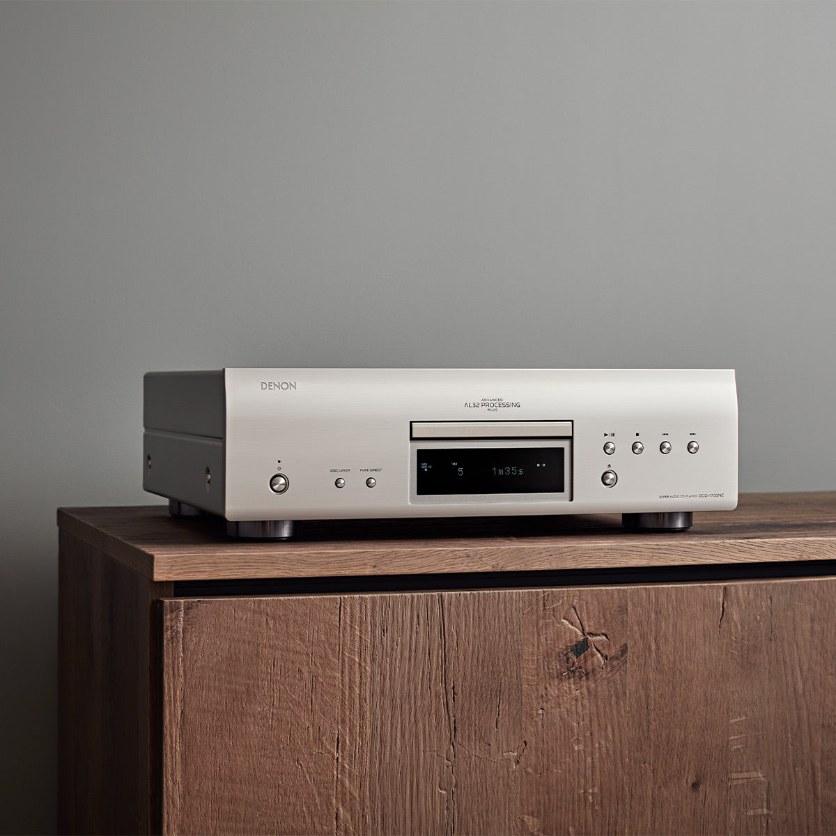 Denon DCD-1700NE CD/SACD Player with Advanced AL32 Processing Plus (Silver)