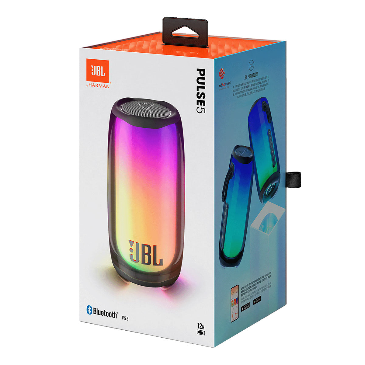 JBL Pulse 5 Portable Bluetooth Speaker with Light Show in Black