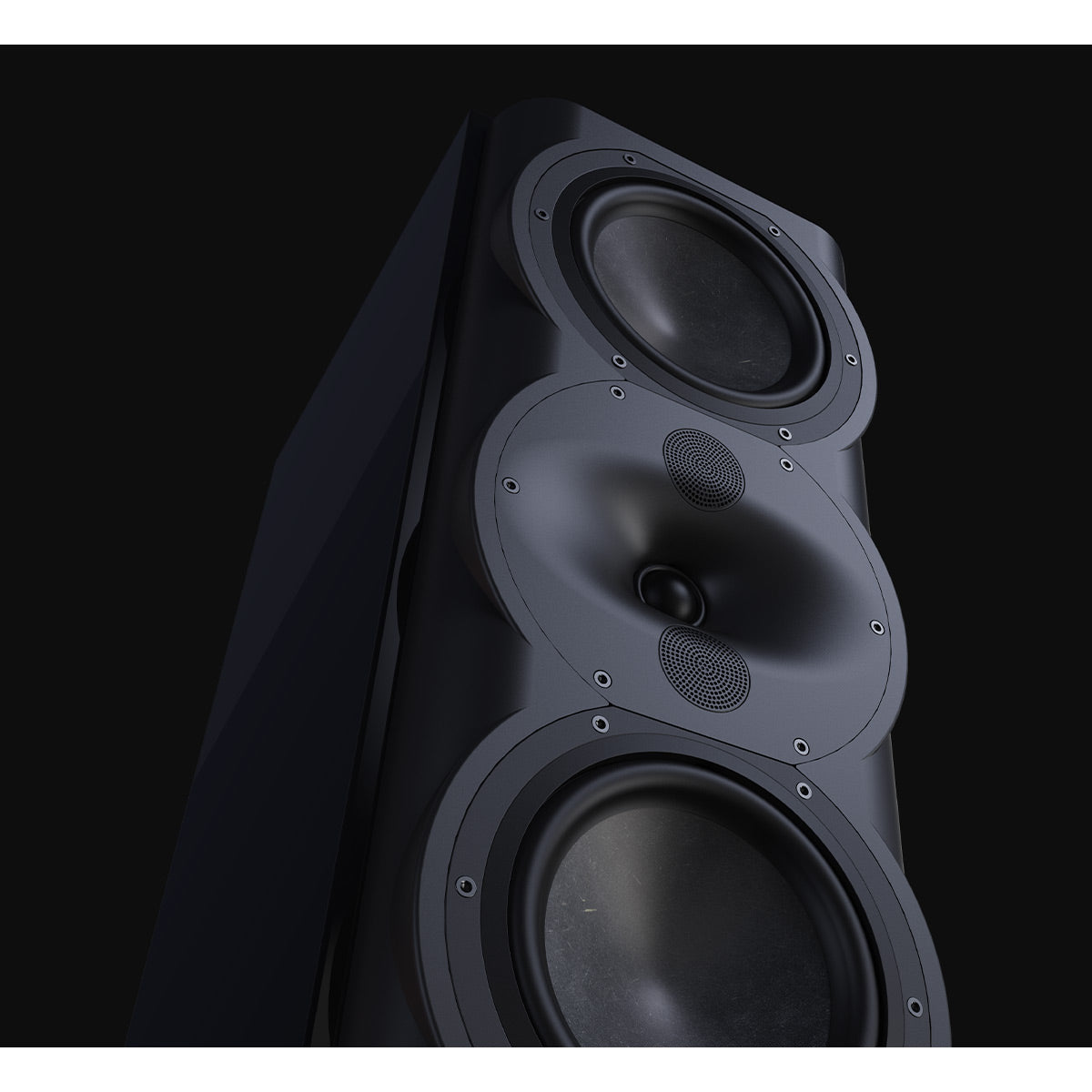 Perlisten Audio R5m 3-Way Monitor Speaker - Each (Piano Black)