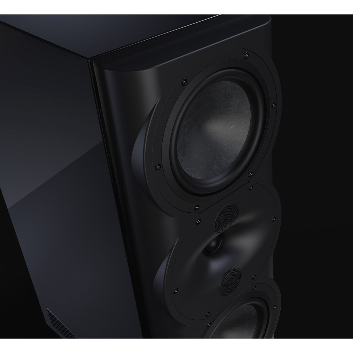 Perlisten Audio R5m 3-Way Monitor Speaker - Each (Piano Black)