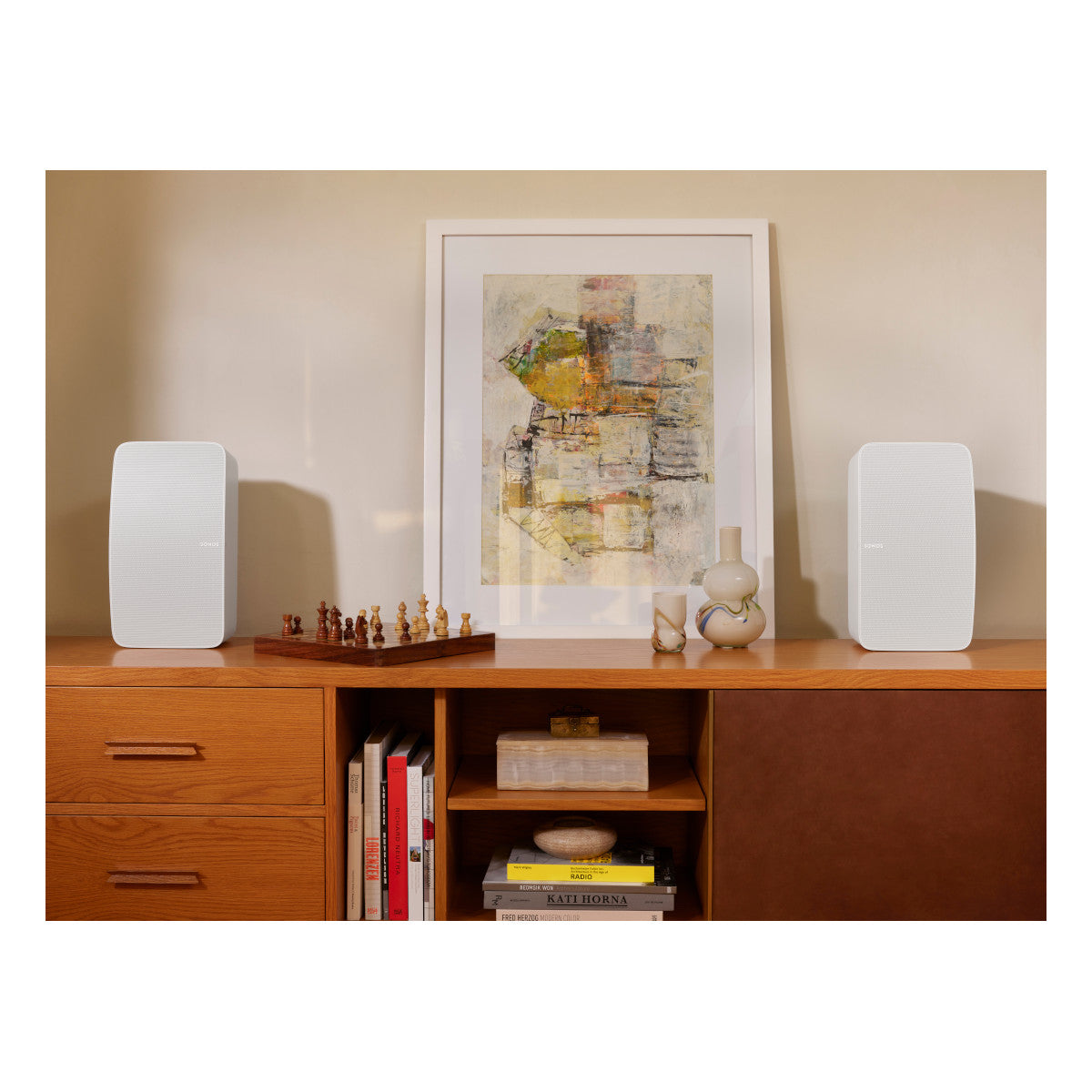 Victrola Stream Onyx Works with Sonos Wireless Turntable with Sonos Five Wireless Speaker for Streaming Music (White)