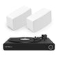 Victrola Stream Onyx Works with Sonos Wireless Turntable with Pair of Sonos Five Wireless Speakers for Streaming Music (White)