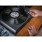 Victrola Stream Onyx Works with Sonos Wireless Turntable with 2-Speeds with Pair of Sonos One Gen 2 Smart Speakers (Black)