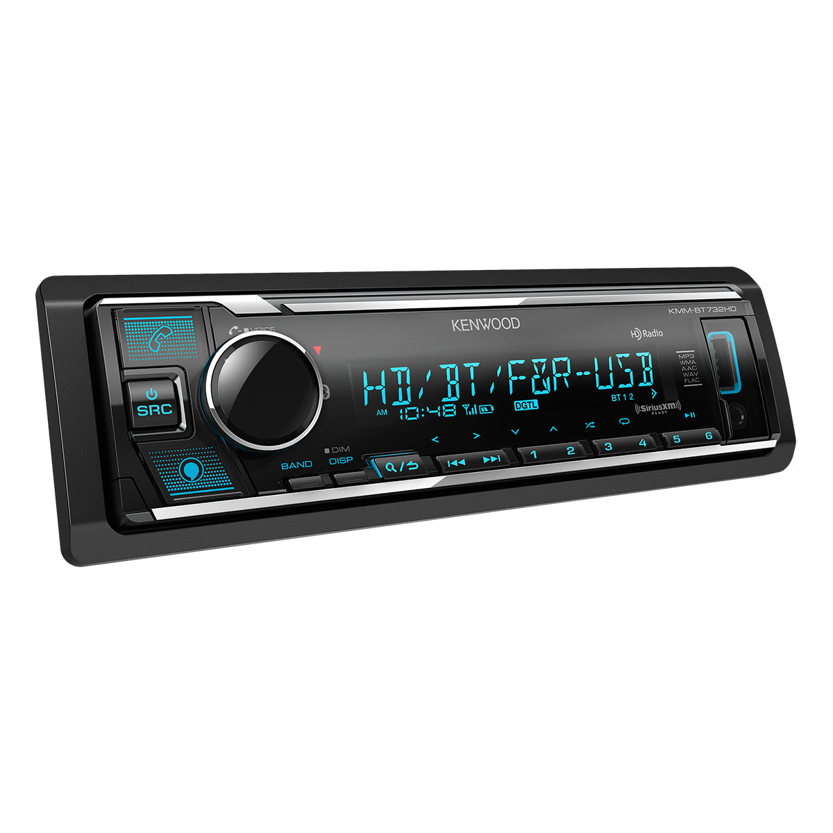 Kenwood KMM-BT732HD Digital Media Receiver with Bluetooth, HD Radio, & Amazon Alexa Built-In
