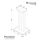 Pangea Audio DS-200 28" Steel Bookshelf Speaker Stands - Pair