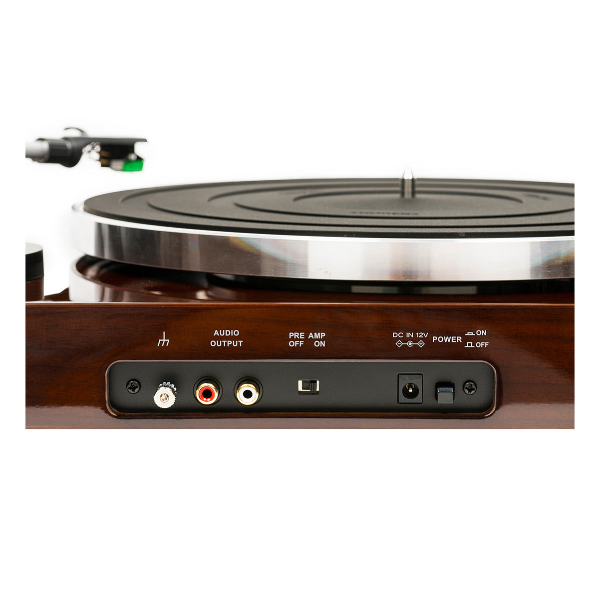 Thorens TD 204 Manual Two-Speed Turntable with Built-In Preamp & Pre-Installed Audio Technica AT95E Cartridge (High Gloss Walnut)