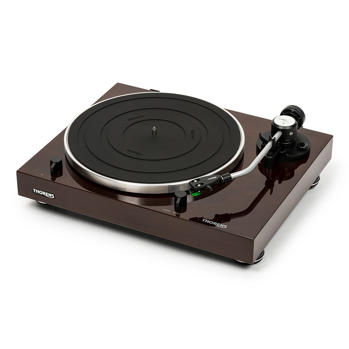 Thorens TD 204 Manual Two-Speed Turntable with Built-In Preamp & Pre-Installed Audio Technica AT95E Cartridge (High Gloss Walnut)