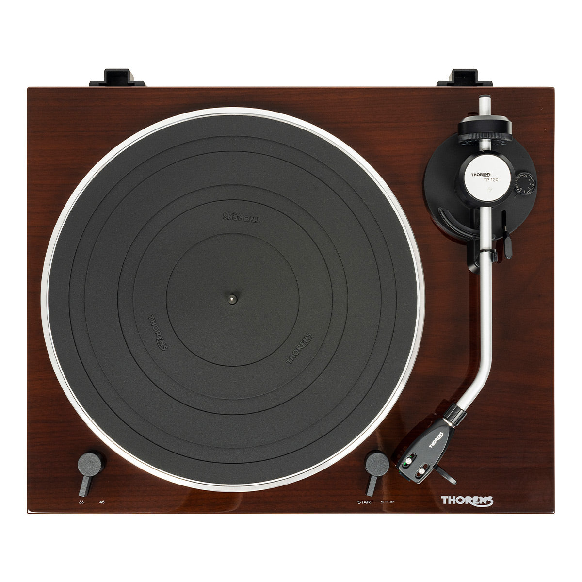 Thorens TD 204 Manual Two-Speed Turntable with Built-In Preamp & Pre-Installed Audio Technica AT95E Cartridge (High Gloss Walnut)