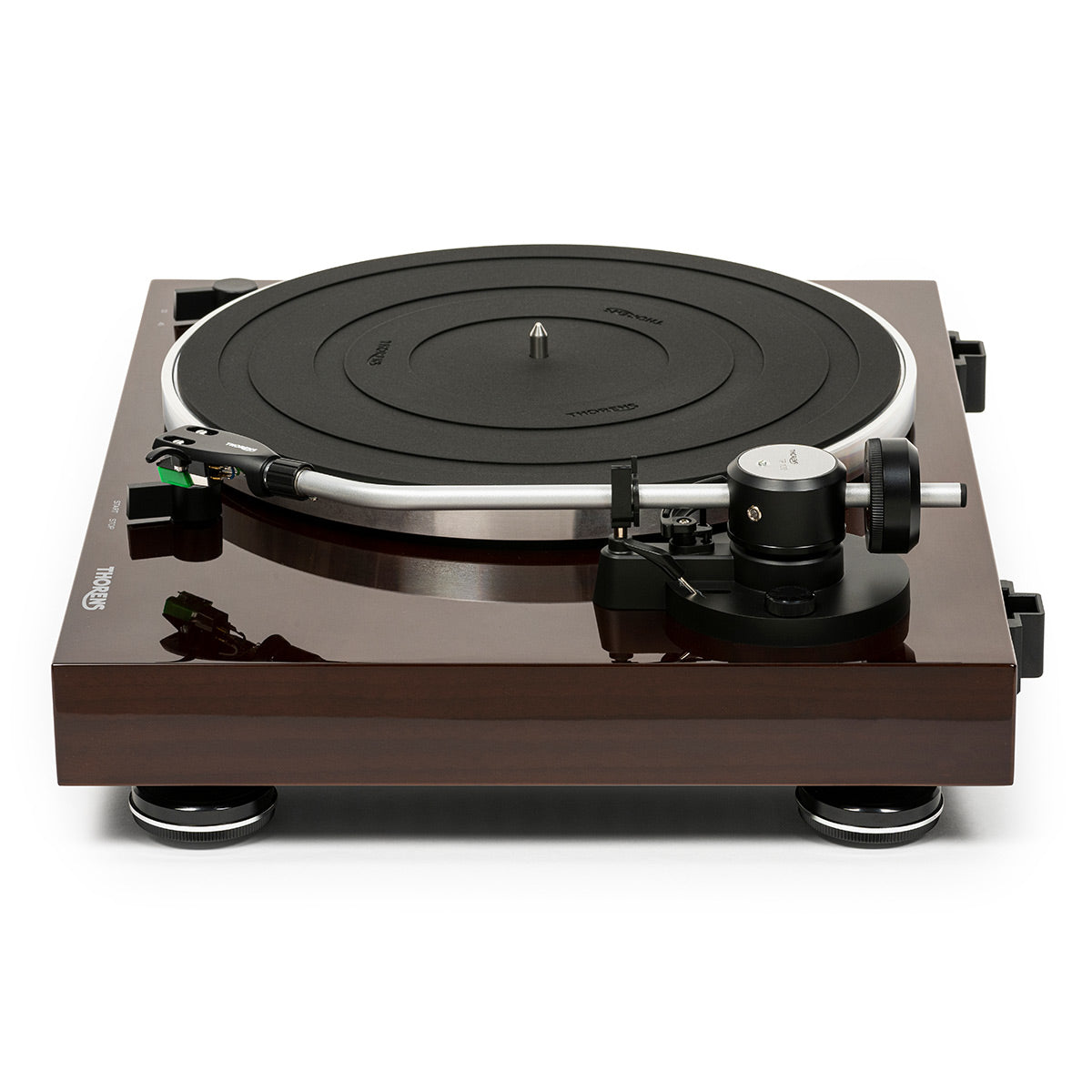 Thorens TD 204 Manual Two-Speed Turntable with Built-In Preamp & Pre-Installed Audio Technica AT95E Cartridge (High Gloss Walnut)